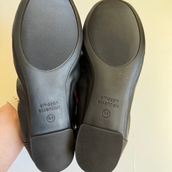 NEW Amazon Essentials Black Ballet Flats 7.5 - Picture 8 of 9